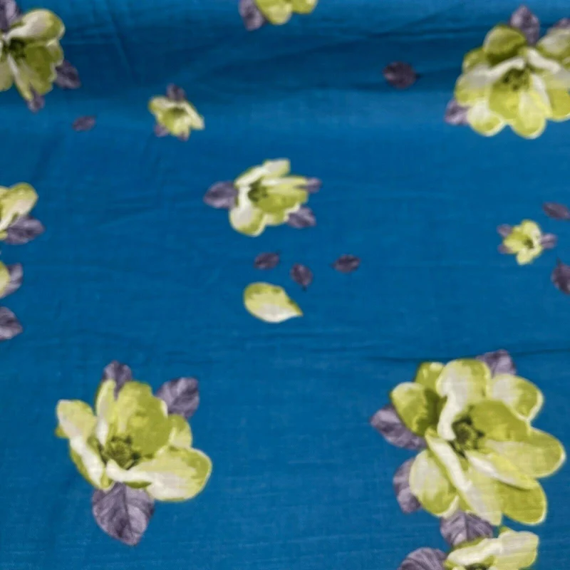 Floral Linen Rayon Dress Fabric M1573 Mtex