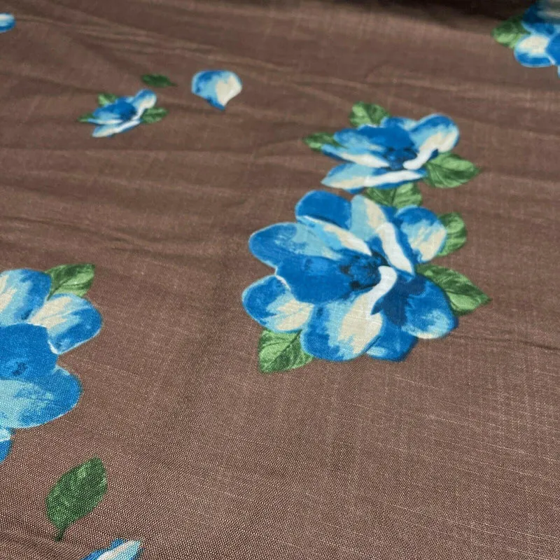 Floral Linen Rayon Dress Fabric M1573 Mtex