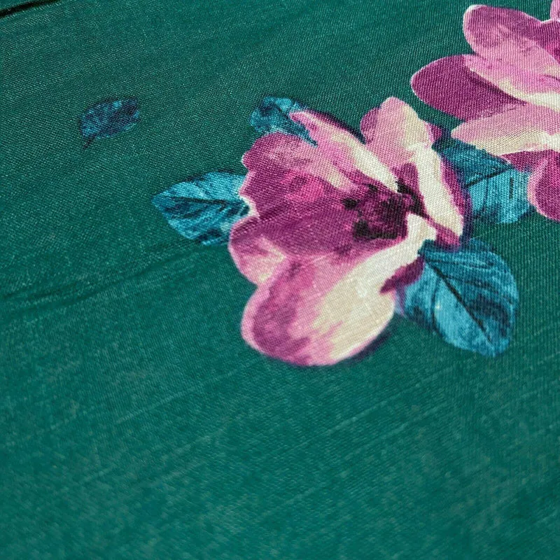 Floral Linen Rayon Dress Fabric M1573 Mtex
