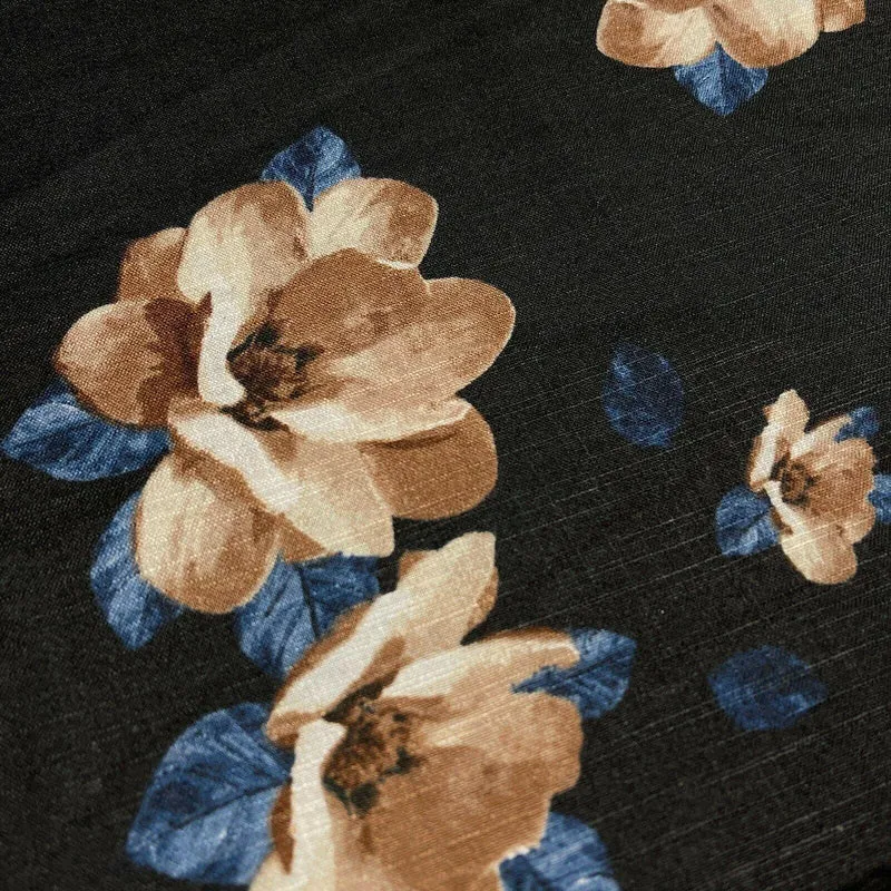 Floral Linen Rayon Dress Fabric M1573 Mtex