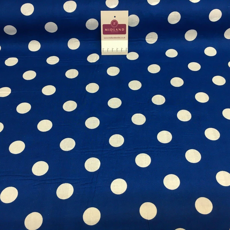 Polka Dot Spot Silky Soft 100% Cotton Lawn craft Fabric M1557 Mtex 110cm Wide