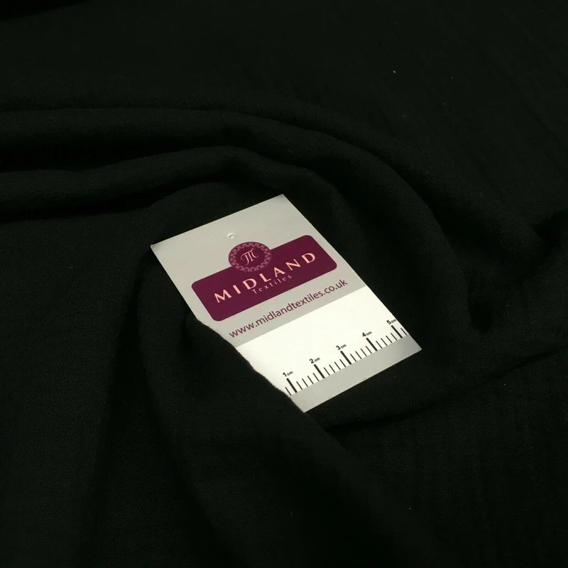 Double Gauze 100% Cotton plain Lightweight dressmaking Muslin Fabric M1562
