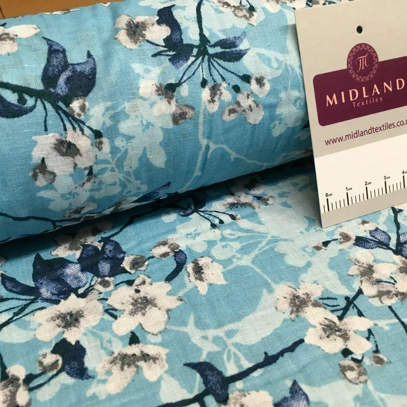 Floral Silky Soft 100% Cotton Lawn Dress Fabric M1560 Mtex