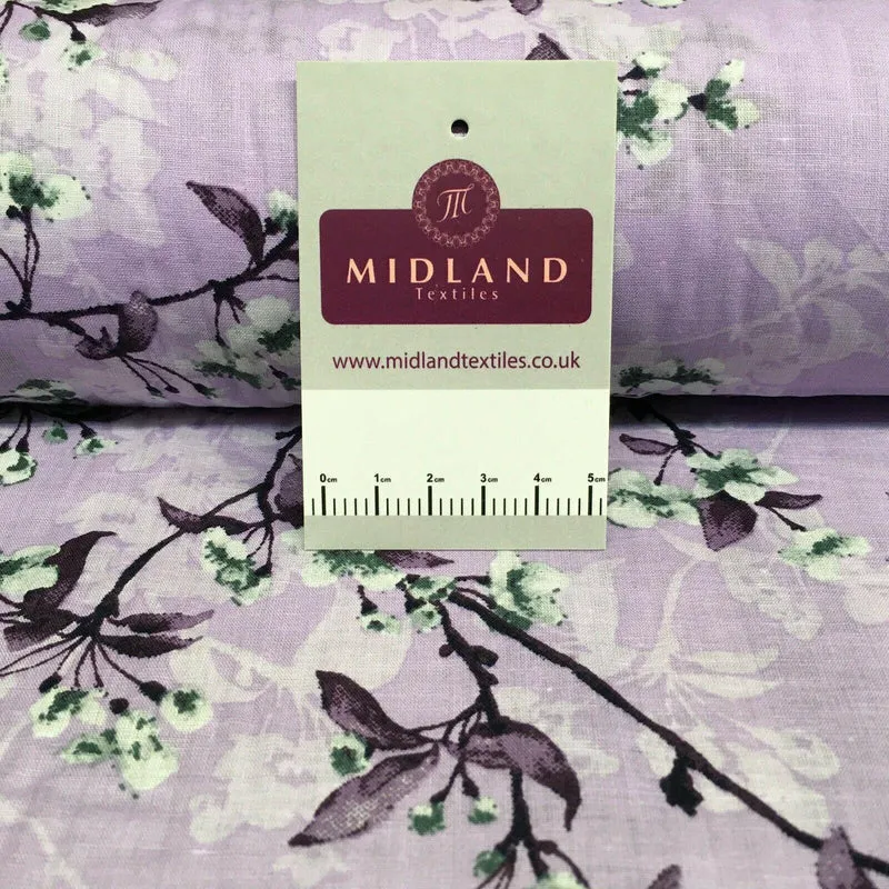 Floral Silky Soft 100% Cotton Lawn Dress Fabric M1560 Mtex