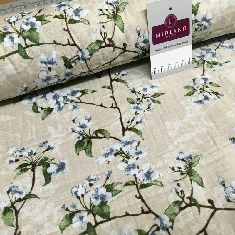 Floral Silky Soft 100% Cotton Lawn Dress Fabric M1560 Mtex