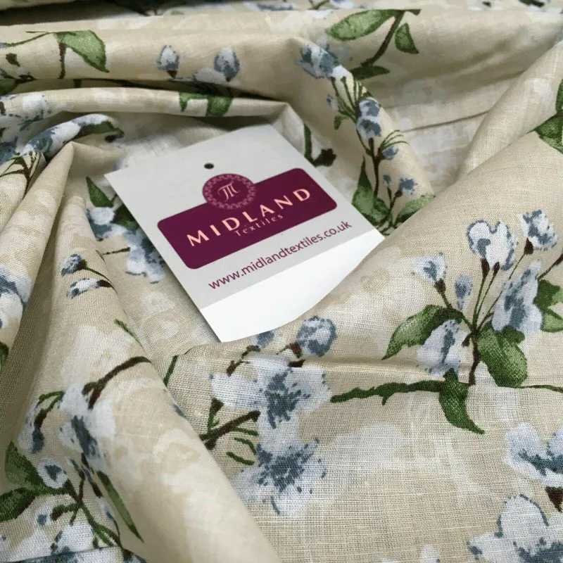 Floral Silky Soft 100% Cotton Lawn Dress Fabric M1560 Mtex