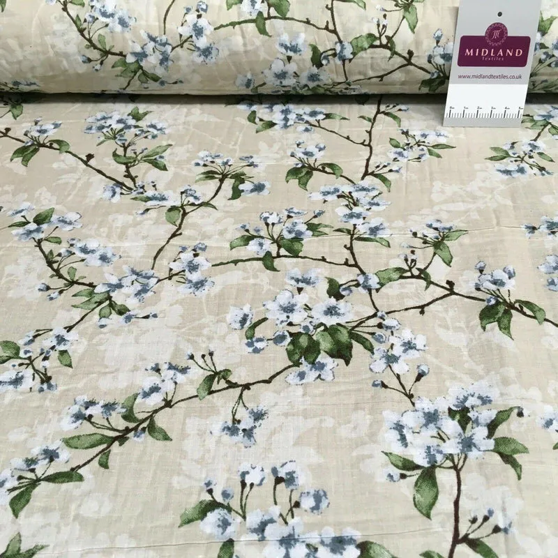 Floral Silky Soft 100% Cotton Lawn Dress Fabric M1560 Mtex