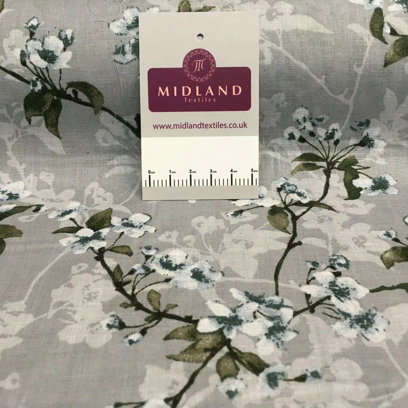 Floral Silky Soft 100% Cotton Lawn Dress Fabric M1560 Mtex