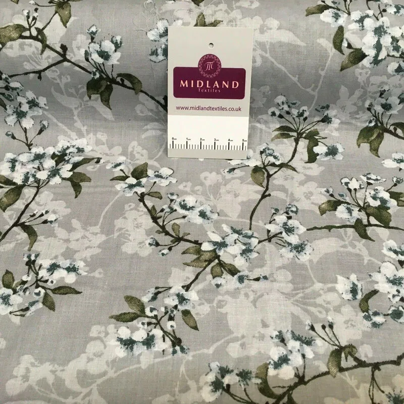 Floral Silky Soft 100% Cotton Lawn Dress Fabric M1560 Mtex