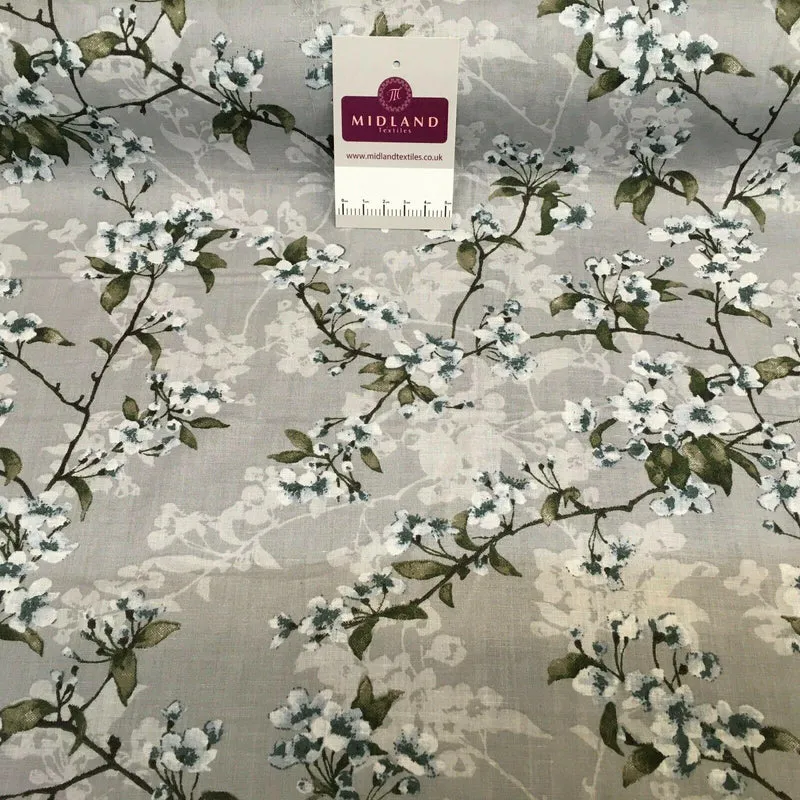 Floral Silky Soft 100% Cotton Lawn Dress Fabric M1560 Mtex