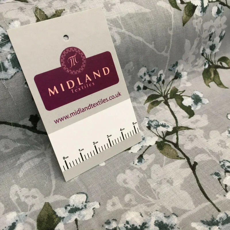 Floral Silky Soft 100% Cotton Lawn Dress Fabric M1560 Mtex