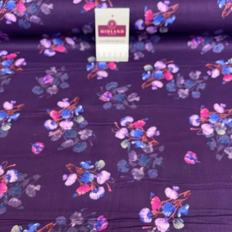 Floral Silky Soft 100% Cotton Lawn Dress Fabric M1558 Mtex