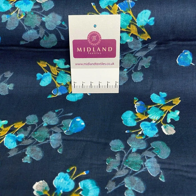 Floral Silky Soft 100% Cotton Lawn Dress Fabric M1558 Mtex