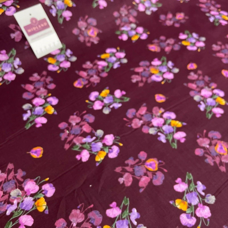 Floral Silky Soft 100% Cotton Lawn Dress Fabric M1558 Mtex