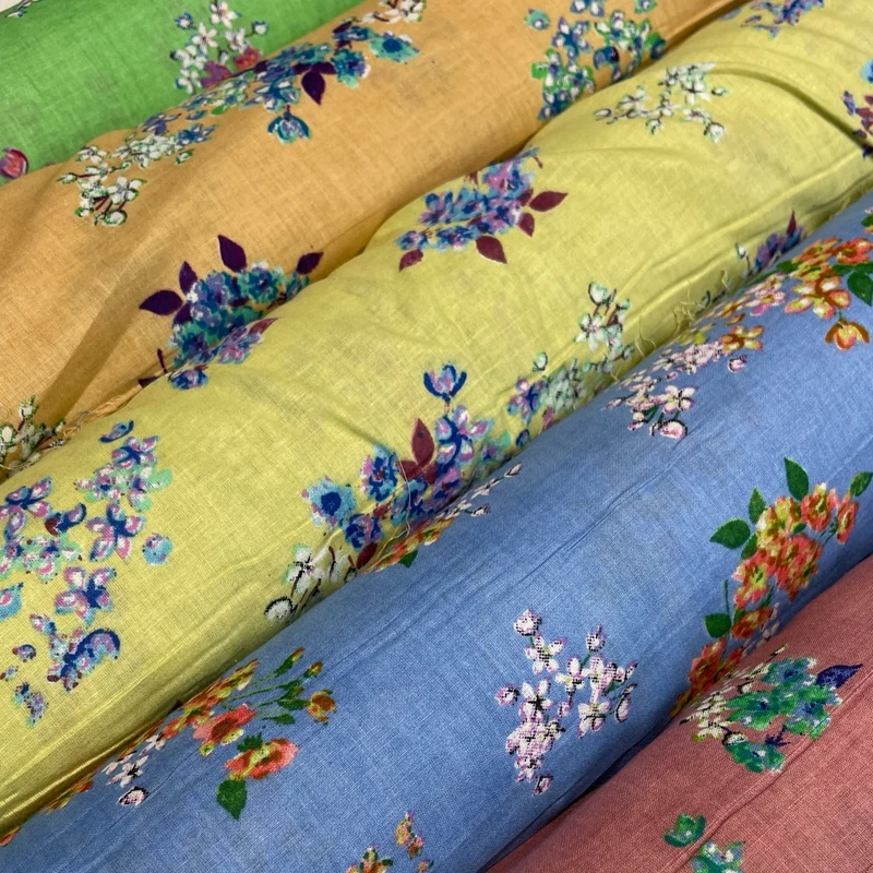 Floral Silky Soft 100% Cotton Lawn Dress Fabric M1559Mtex