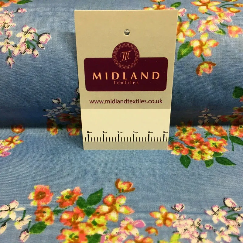 Floral Silky Soft 100% Cotton Lawn Dress Fabric M1559Mtex