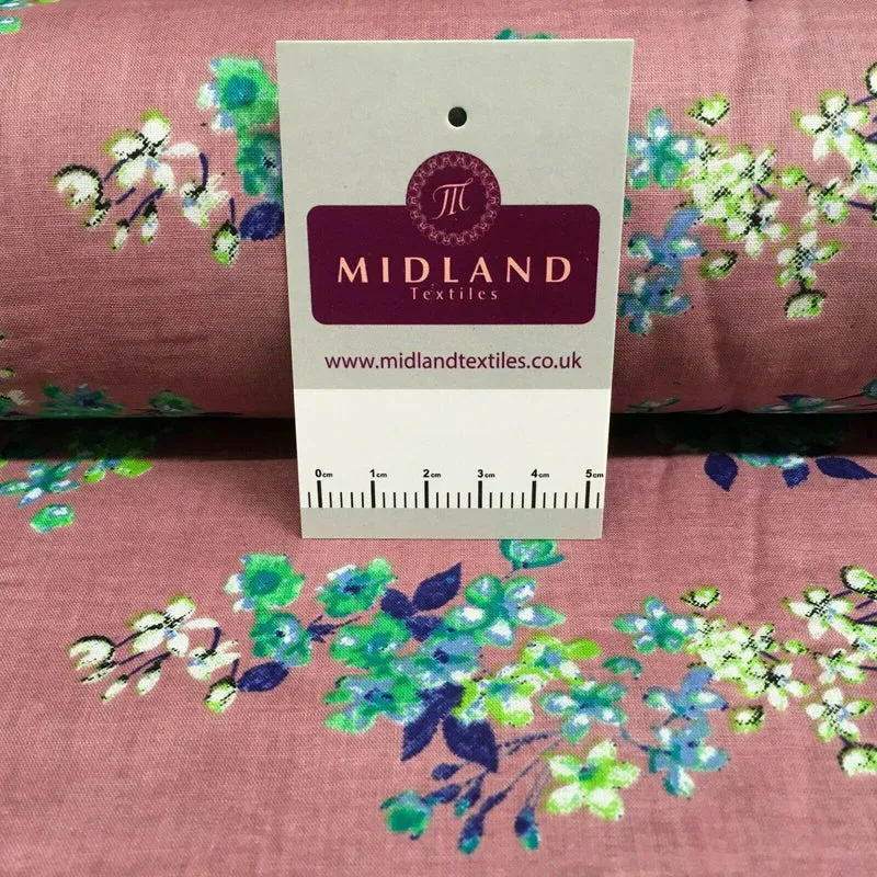 Floral Silky Soft 100% Cotton Lawn Dress Fabric M1559Mtex