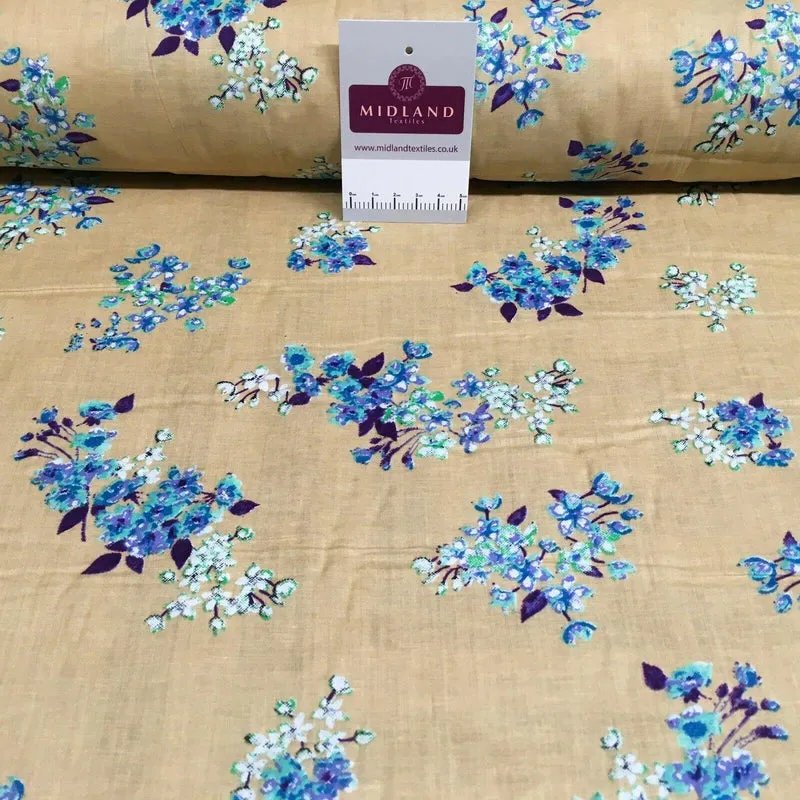 Floral Silky Soft 100% Cotton Lawn Dress Fabric M1559Mtex