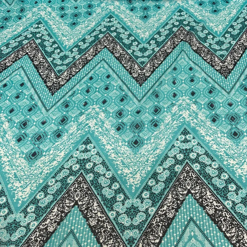 Mixed Floral Ornamental Chiffon Georgette Fabric M1556
