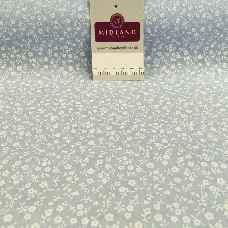 Floral paste poly cotton print craft Mask Fabric M1445 Mtex