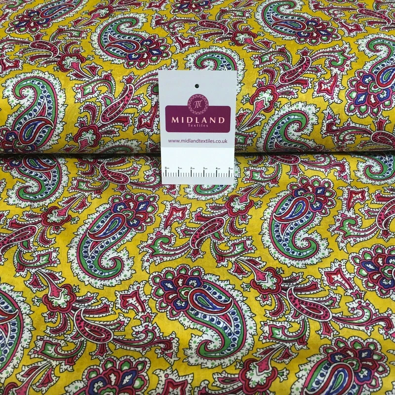 Printed 100% Cotton Floral Lawn Dress Fabric M1406