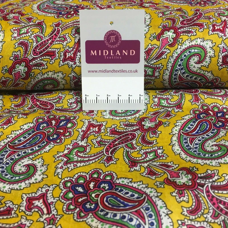 Printed 100% Cotton Floral Lawn Dress Fabric M1406