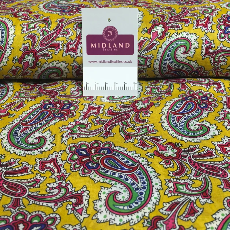 Printed 100% Cotton Floral Lawn Dress Fabric M1406