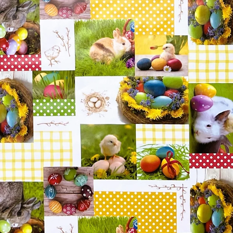 Wachstuch Rolle Meterware Rollenware 01360-00 Ostern Osterhase Ostereier