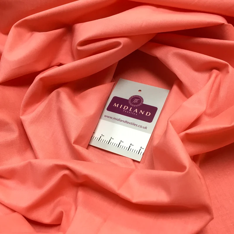 100% Cambric Egyptian Cotton Plain Poplin Fabric M1482