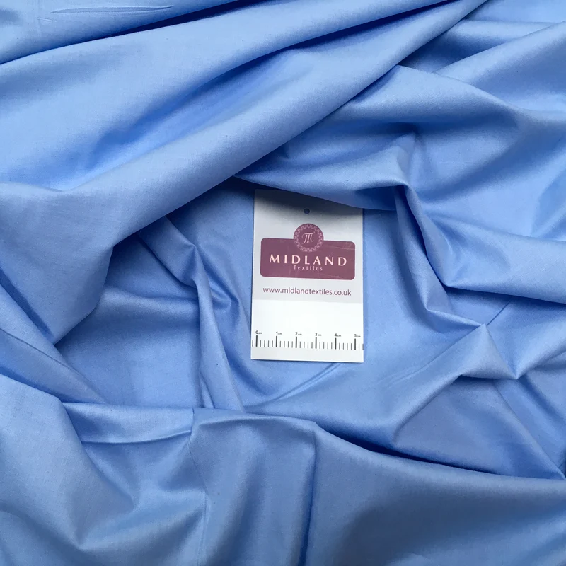 100% Cambric Egyptian Cotton Plain Poplin Fabric M1482