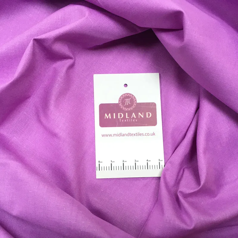 100% Cambric Egyptian Cotton Plain Poplin Fabric M1482