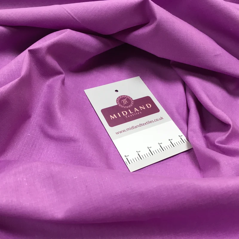 100% Cambric Egyptian Cotton Plain Poplin Fabric M1482