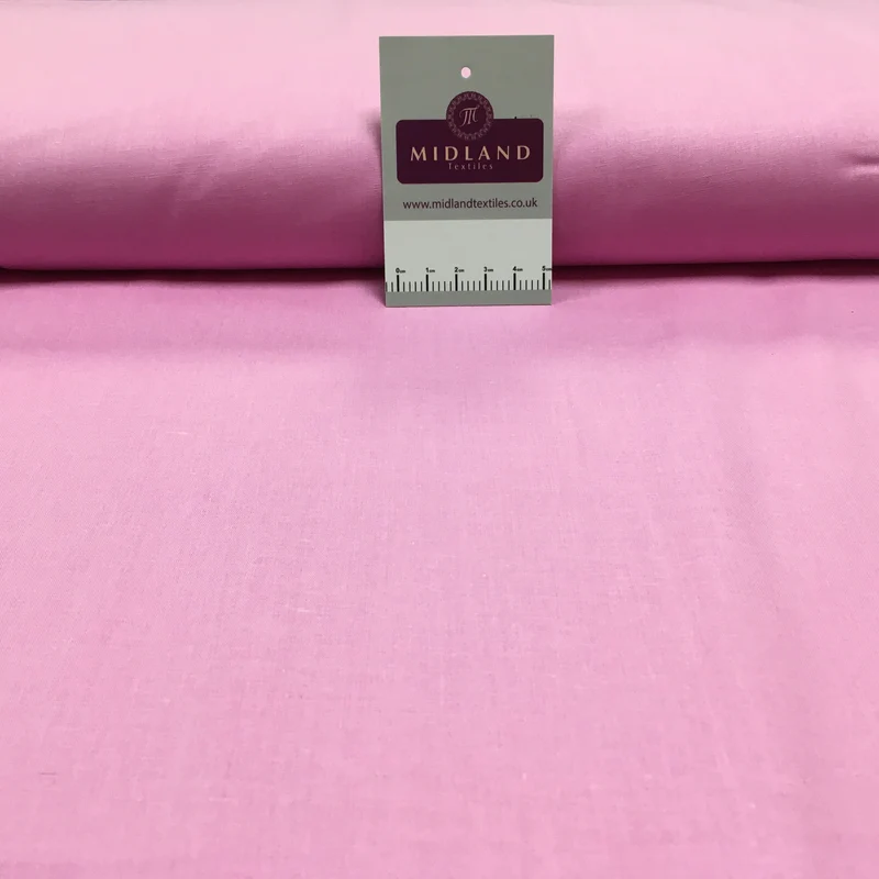 100% Cambric Egyptian Cotton Plain Poplin Fabric M1482