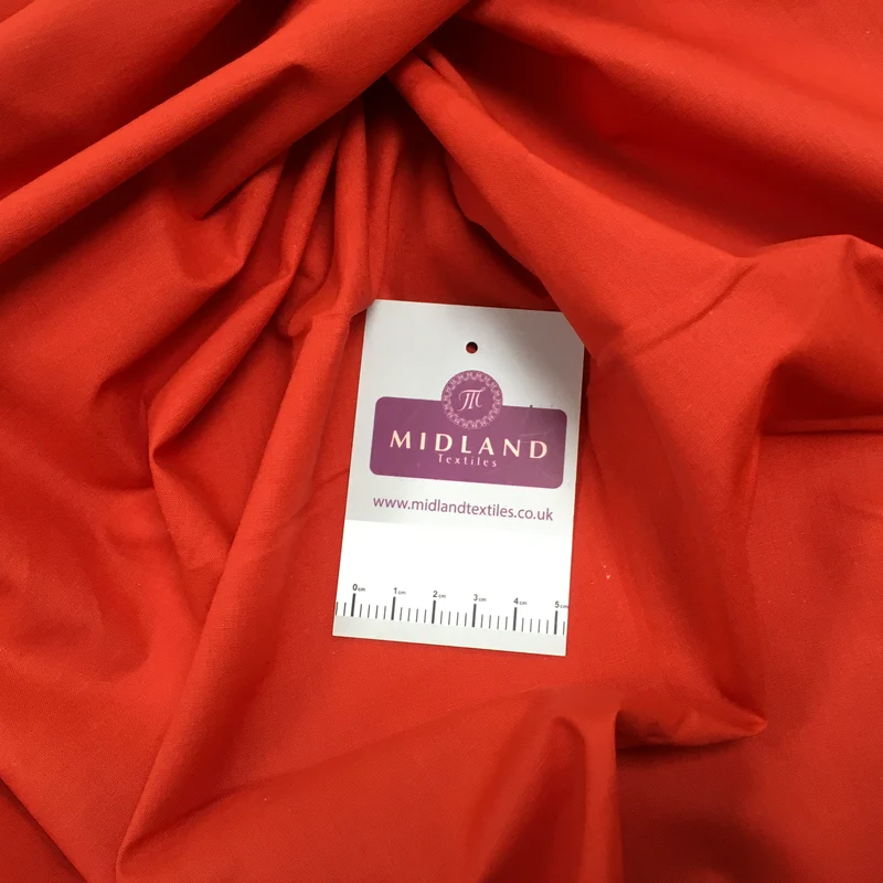 100% Cambric Egyptian Cotton Plain Poplin Fabric M1482