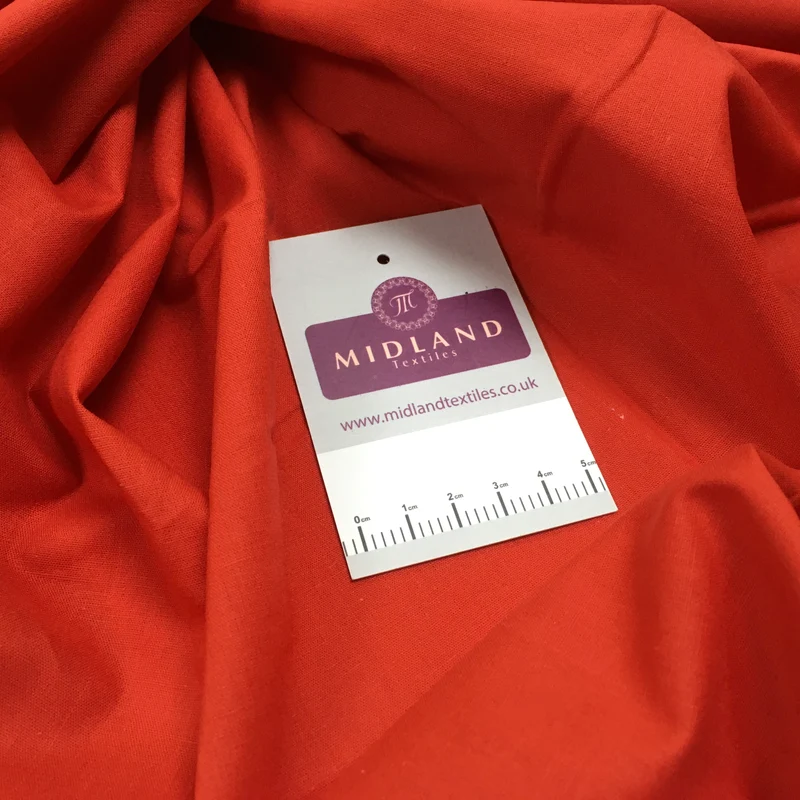 100% Cambric Egyptian Cotton Plain Poplin Fabric M1482