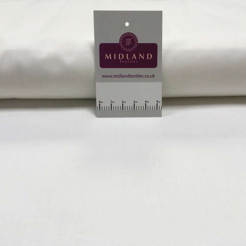 100% Cambric Egyptian Cotton Plain Poplin Fabric M1482