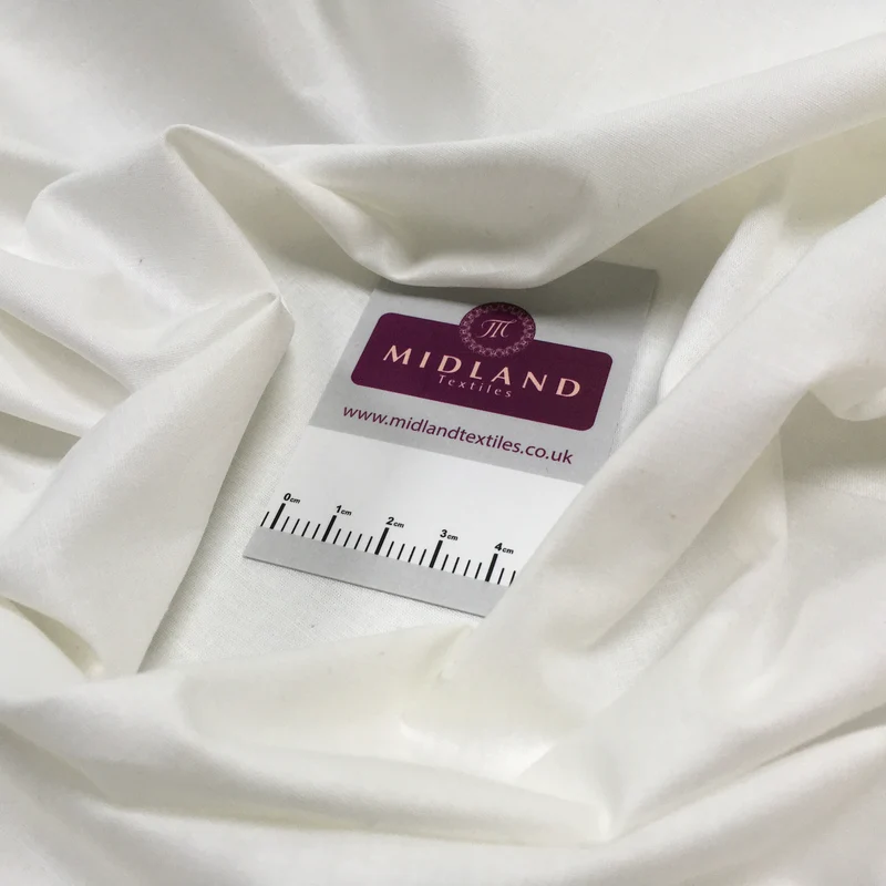 100% Cambric Egyptian Cotton Plain Poplin Fabric M1482