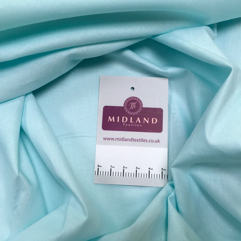 100% Cambric Egyptian Cotton Plain Poplin Fabric M1482