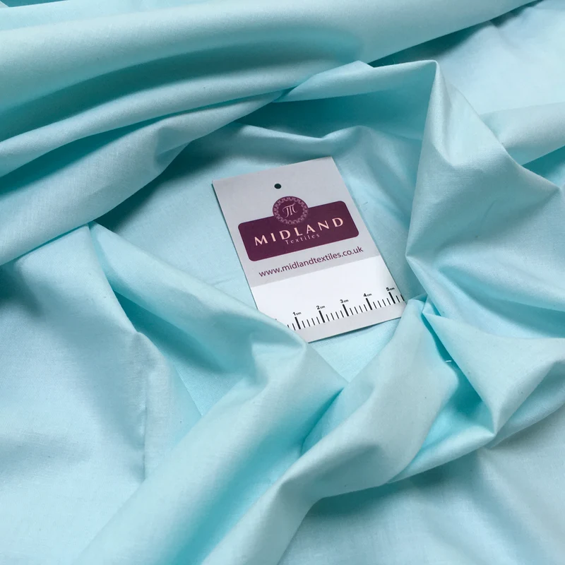 100% Cambric Egyptian Cotton Plain Poplin Fabric M1482