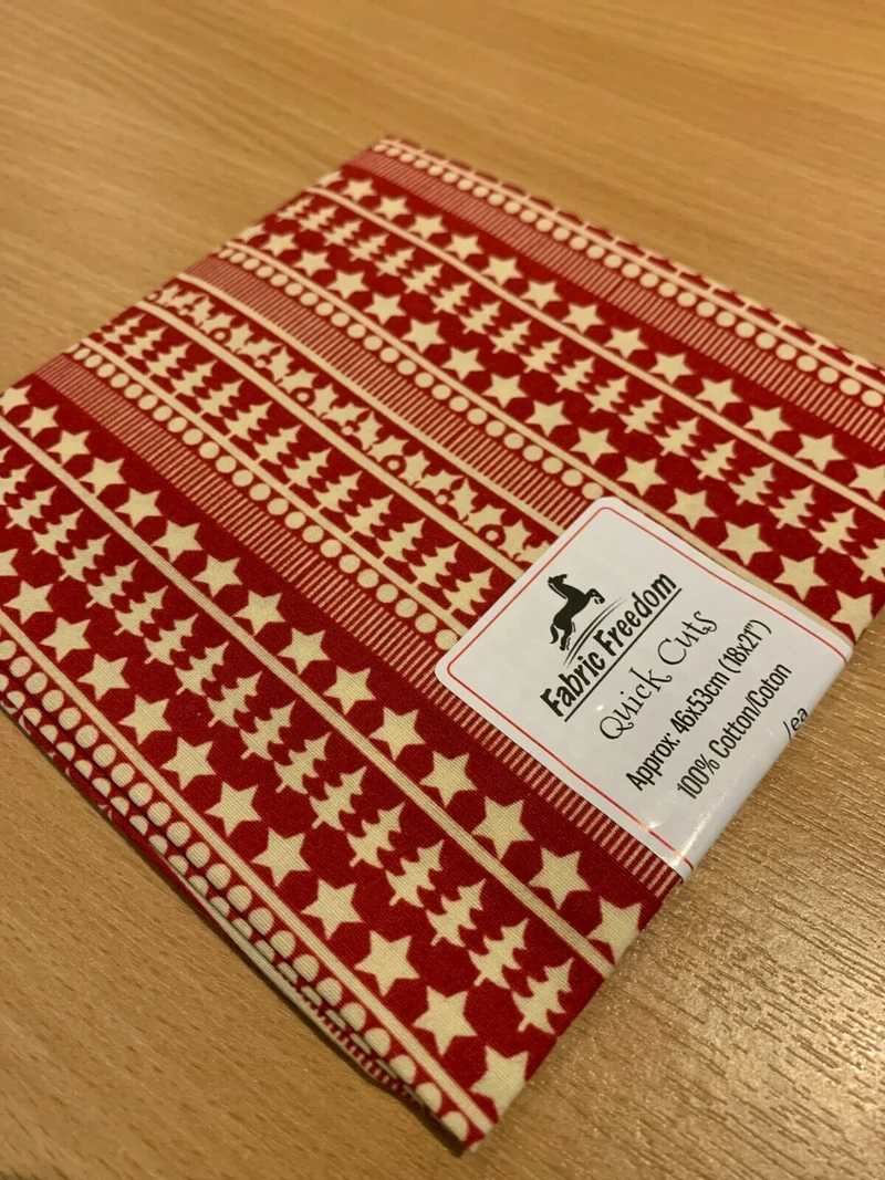 Christmas 100% Cotton pre-cut Fat quarters 46cm x 53cm craft Fabric MK1459
