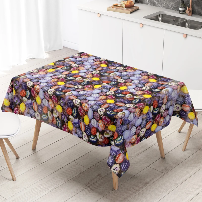 Wachstuch Rolle Meterware Rollenware 01726-00 Ostern bunte Ostereier bemalt