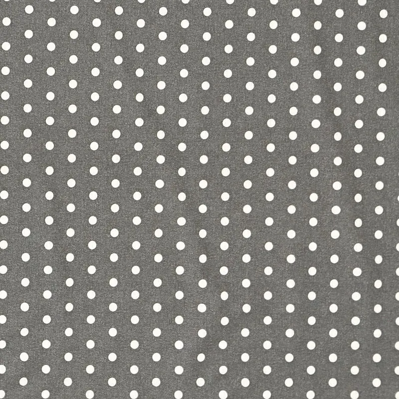 Jacquard Tischdecke beschichtete Baumwolle 160 cm Breite VAN GOGH OSCURO anthrazit Punkte eckig rund oval