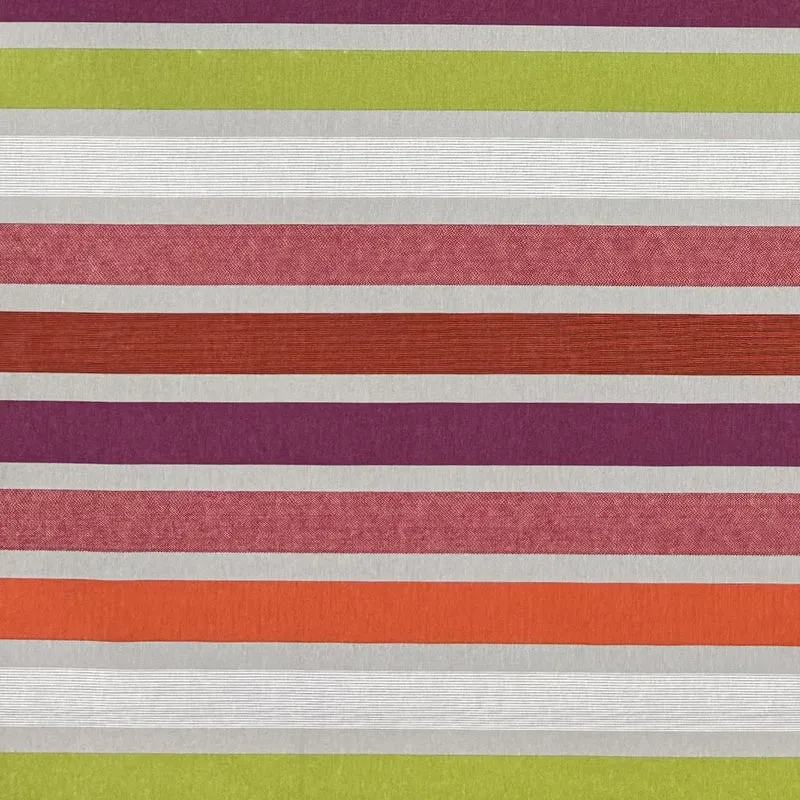 Jacquard Tischdecke beschichtete Baumwolle 160 cm Breite CARAVAGIO MULTI bunte Streifen eckig rund oval