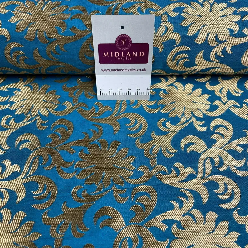 Floral ornamental Indian Brocade waistcoat fabric M1508 Mtex
