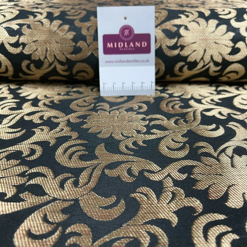 Floral ornamental Indian Brocade waistcoat fabric M1508 Mtex