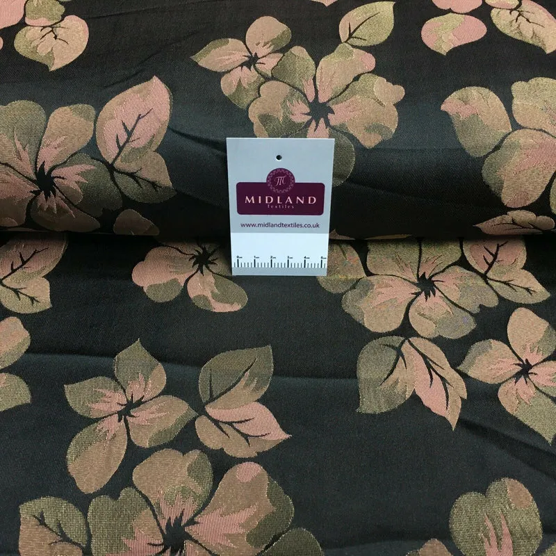 Indian floral Brocade wedding waistcoat fabric M1507 Mtex