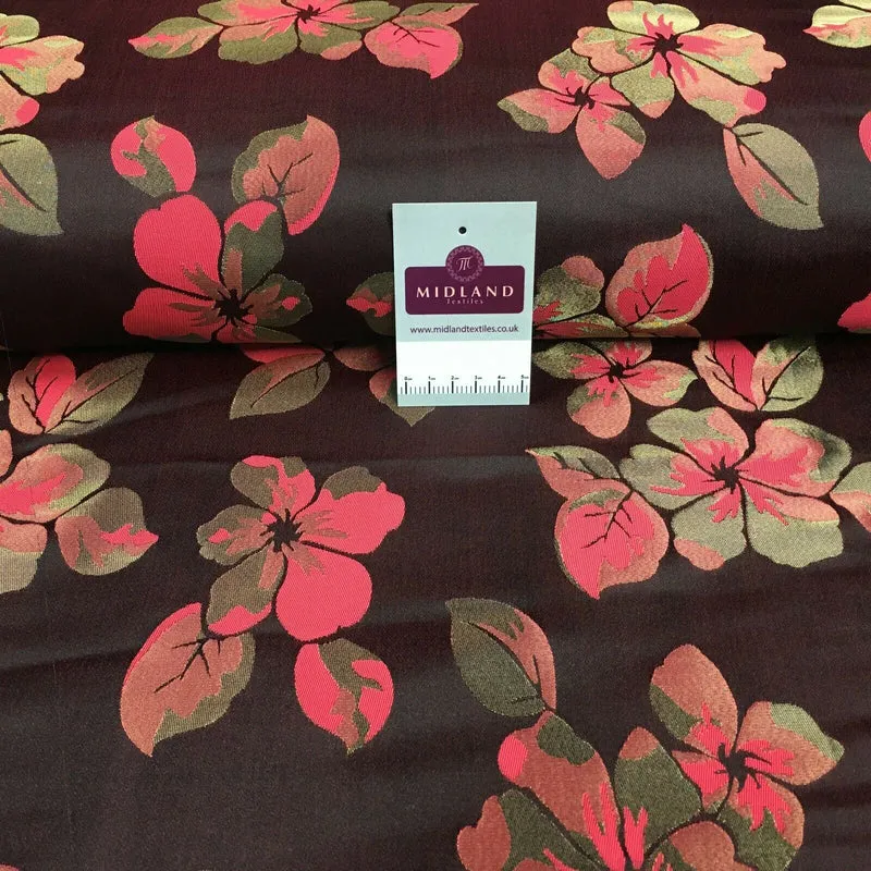 Indian floral Brocade wedding waistcoat fabric M1507 Mtex