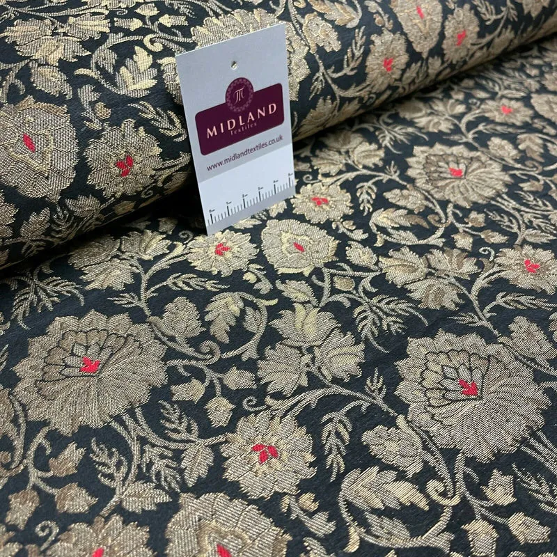 Floral ornamental Indian Brocade dress waistcoat fabric M1509 Mtex