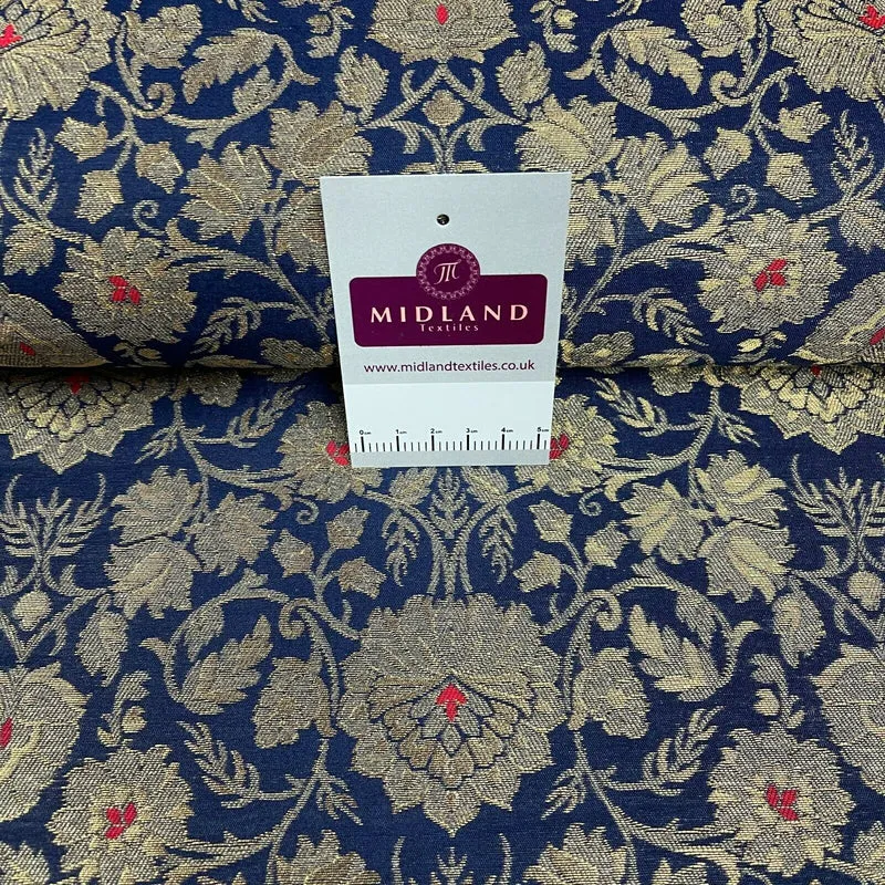 Floral ornamental Indian Brocade dress waistcoat fabric M1509 Mtex