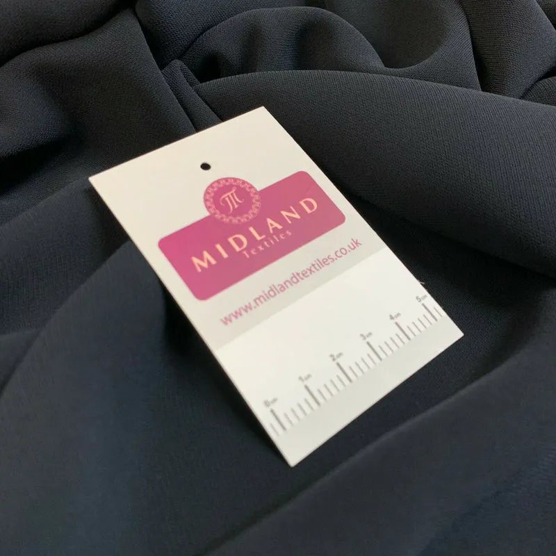Navy Blue Georgette Elastane Fabric M1472